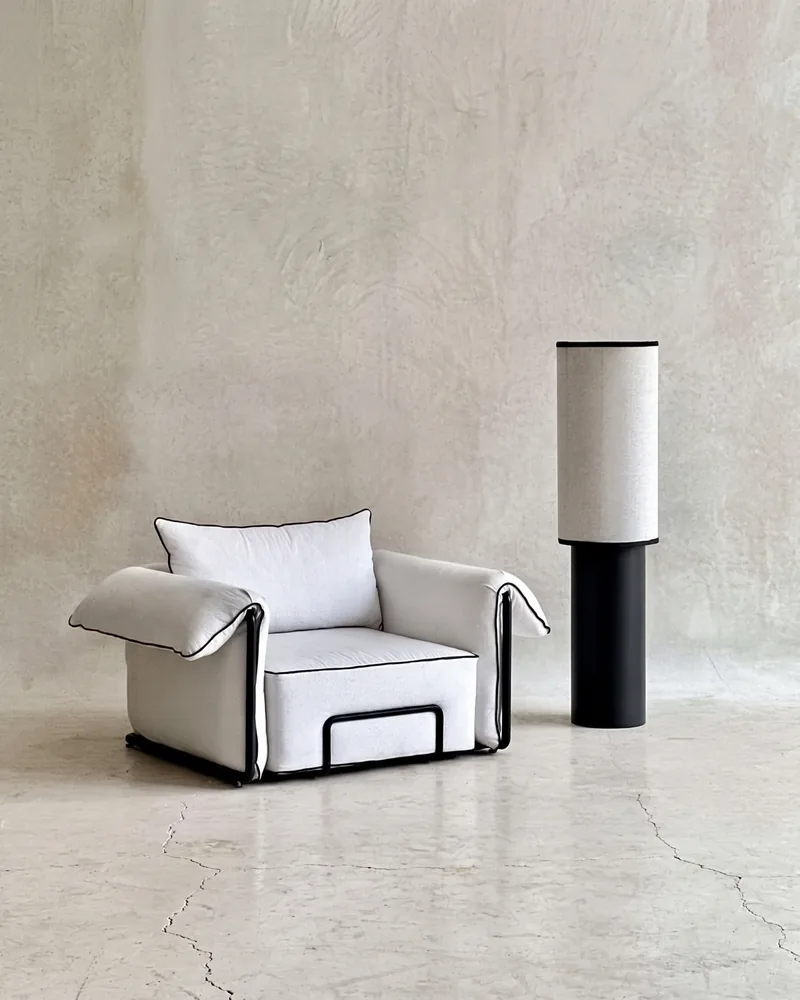 FAUTEUIL SIGNATURE — assises, revêtement en tissu kéria, mobilier fait main à Marrakech