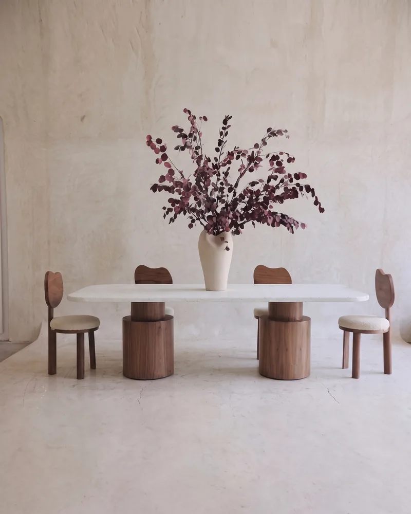 TABLE SEMENTO — tables, plateau en béton ciré, mobilier fait main à Marrakech