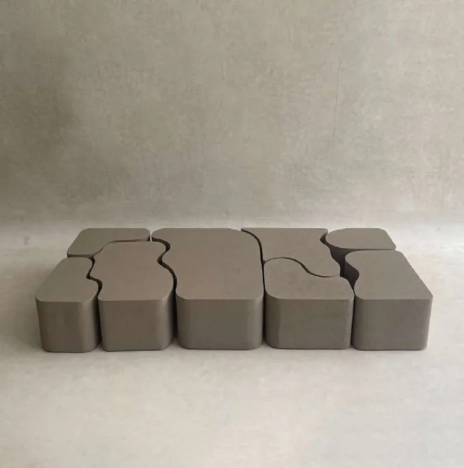 TABLE WAVY (3) — tables, bois mdf, mobilier fait main à Marrakech